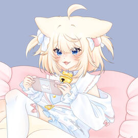 Chibi by Momo, Background by rokirokidan